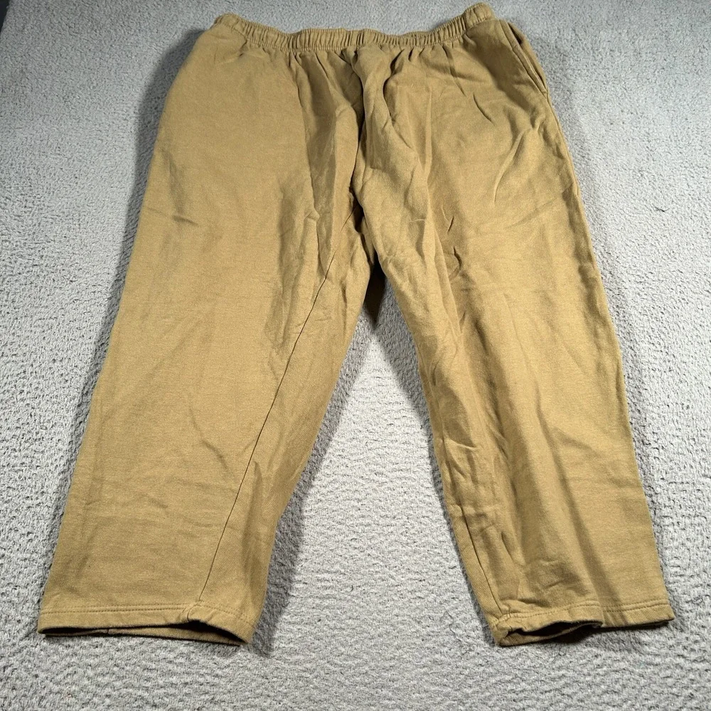 King Size Jogger Pants Men 2XL (36x23) Brown Pockets Stretch Athleisure NWT‎
